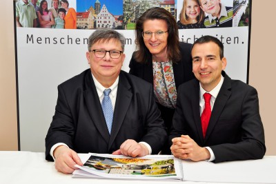 Jürgen Scheible, Manja Scholz und Dirk Perner