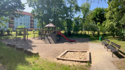 sanierter Spielplatz in Copitz